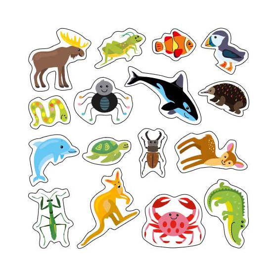 Load image into Gallery viewer, Wins holland wilde dieren - 200 afneembare stickers