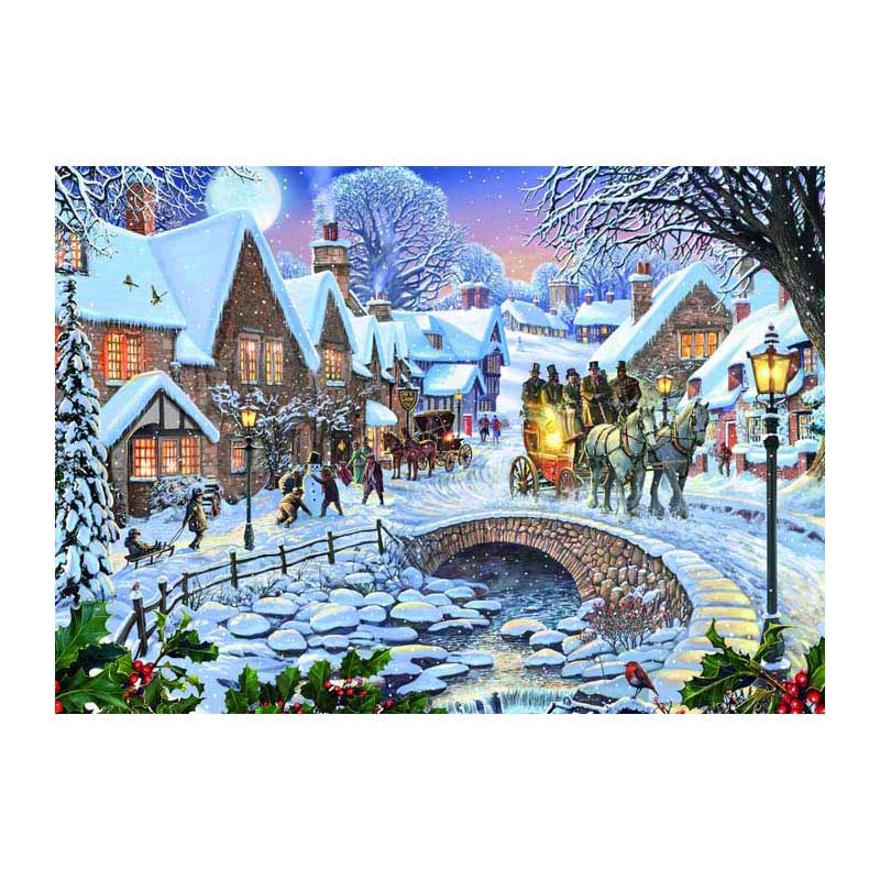 Load image into Gallery viewer, Rebo publishers legpuzzel winter village - 1000st.