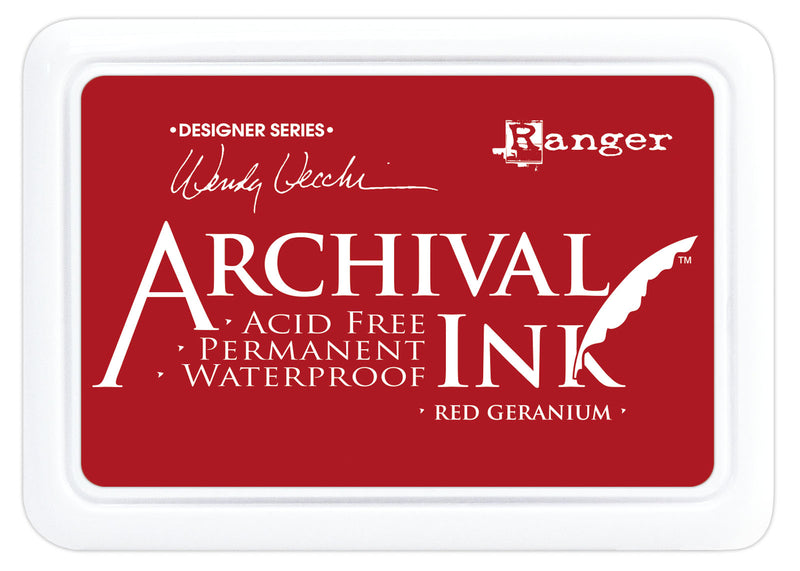 Load image into Gallery viewer, Ranger ink ranger • archival ink pad red geranium