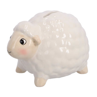Afbeelding laden in galerijviewer, Spaarpot schaap 2 assorti 12x10x9 cm | 3 stuks