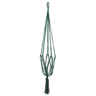 Load image into Gallery viewer, No brand in the mood collection pothouder donker groen macrame 110 cm | 6 stuks
