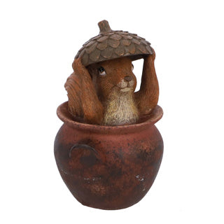 Afbeelding laden in galerijviewer, Sculptuur squirrel bruin 2 assorti 11,5x10,3x17cm