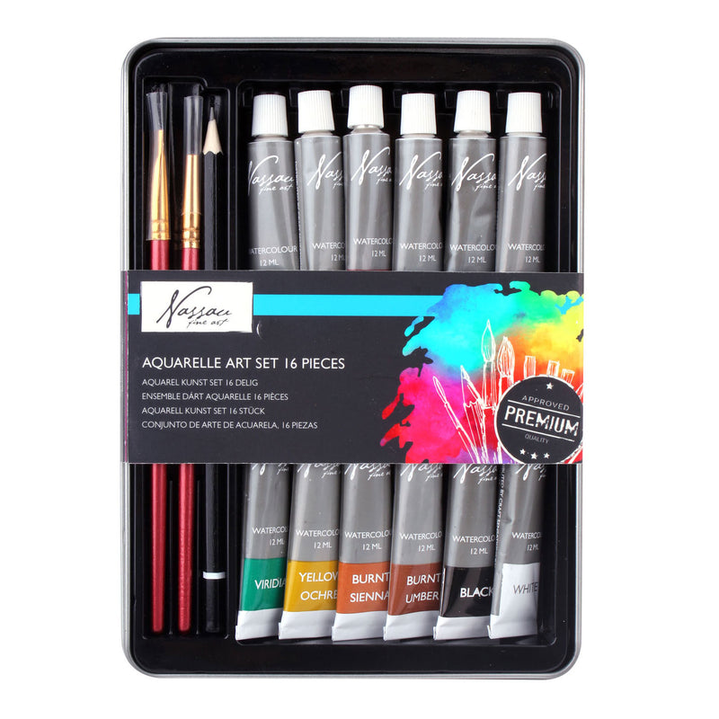 Load image into Gallery viewer, Nassau fine art aquarelverf met accessoires, 16dlg.