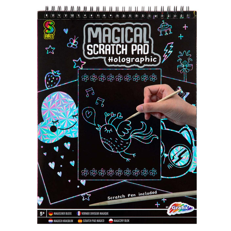 Afbeelding laden in galerijviewer, Grafix magisch scratch blok a4