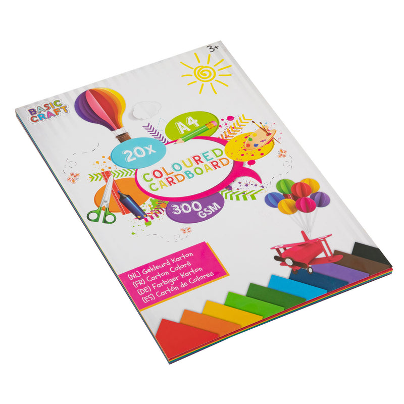 Load image into Gallery viewer, Creative craft group gekleurd karton a4 20 vellen, 300 gsm