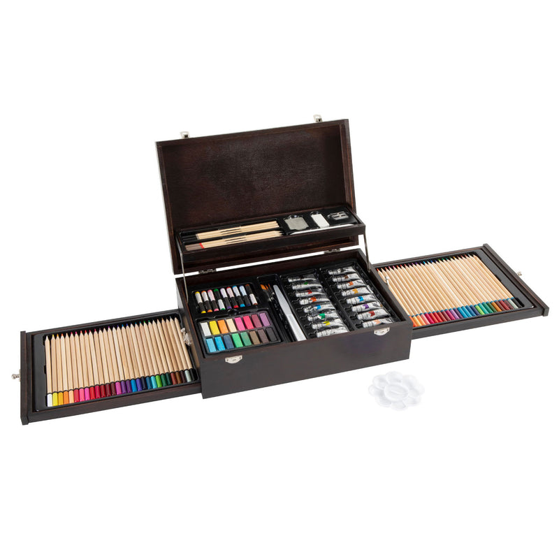 Load image into Gallery viewer, Creative craft group luxe houten creatief koffer, 115dlg.