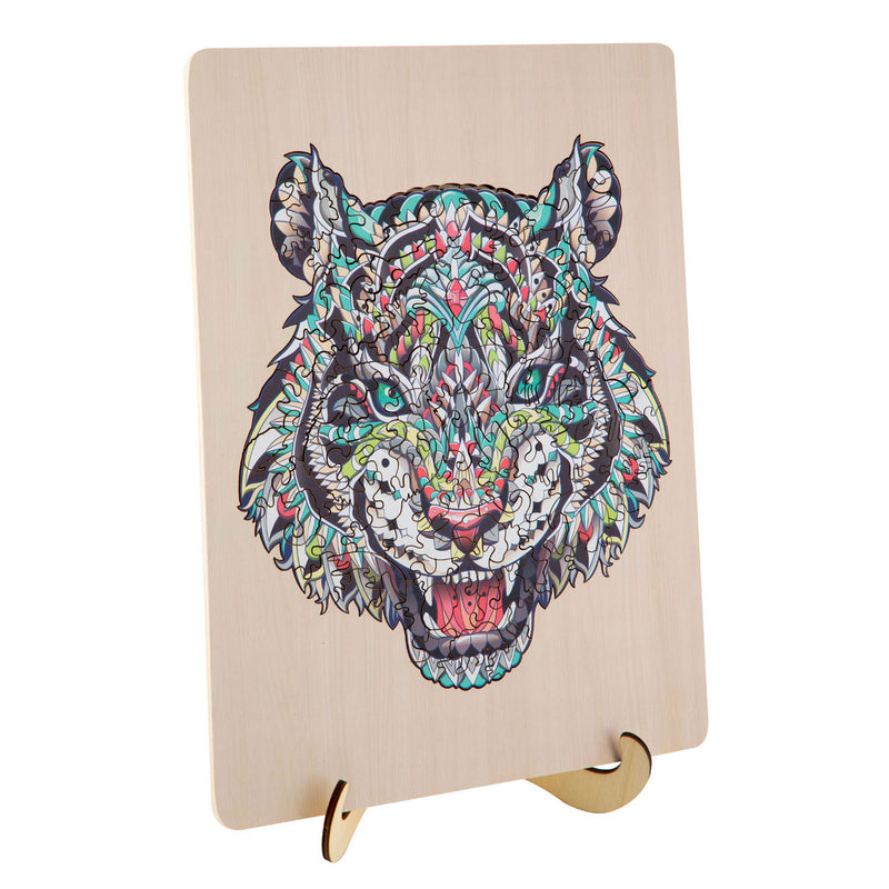 Afbeelding laden in galerijviewer, Creative craft group unieke houten puzzel tijger, 130st.