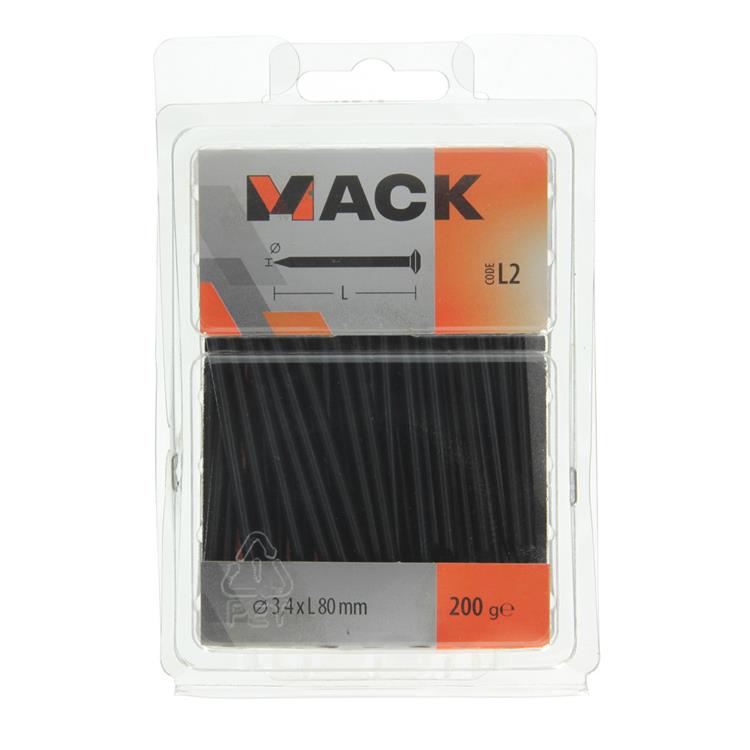Load image into Gallery viewer, Mack 1017937 - staalnagel bvk staal geblauwd 200 gr 3,4 x 80 mm | 5 stuks