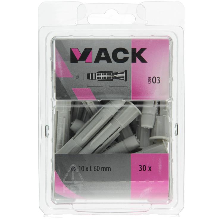 Load image into Gallery viewer, Mack 1018160 - universeelplug + kraag polyethyl30 st 10 x 60 mm | 5 stuks