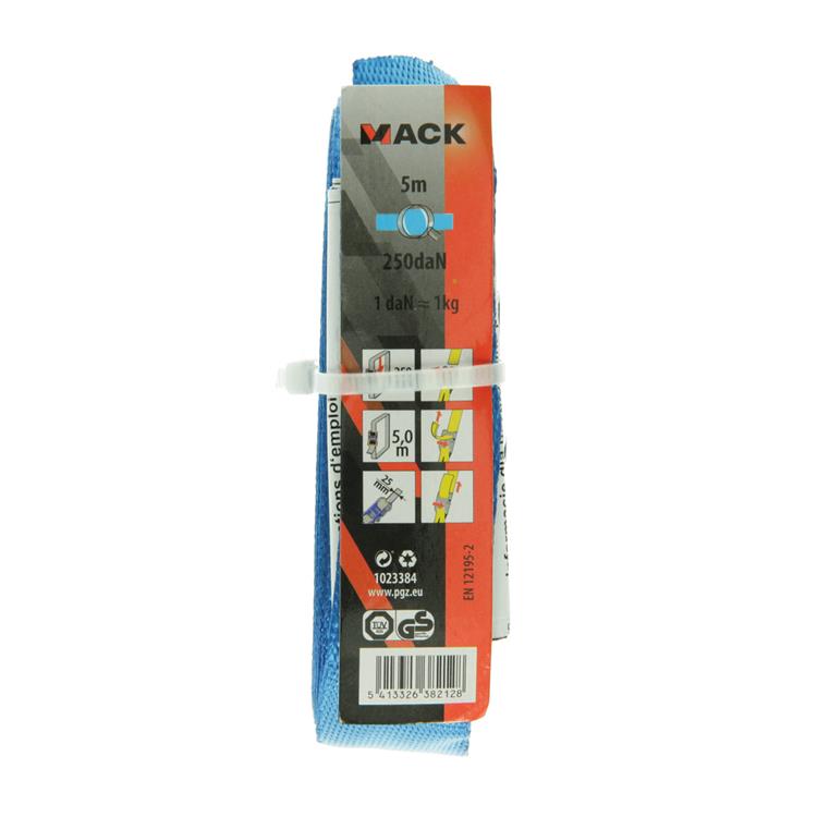 Load image into Gallery viewer, Mack 1023384 - lint polyester, met gesp, 25mm-5m max250kg | 10 stuks