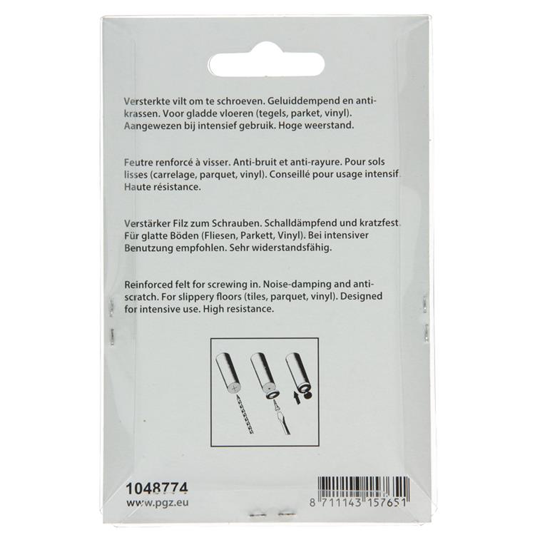 Load image into Gallery viewer, Mack 1048774 - versterkte vilt + schroef bruin ø 70 mm 4 st pcs | 6 stuks