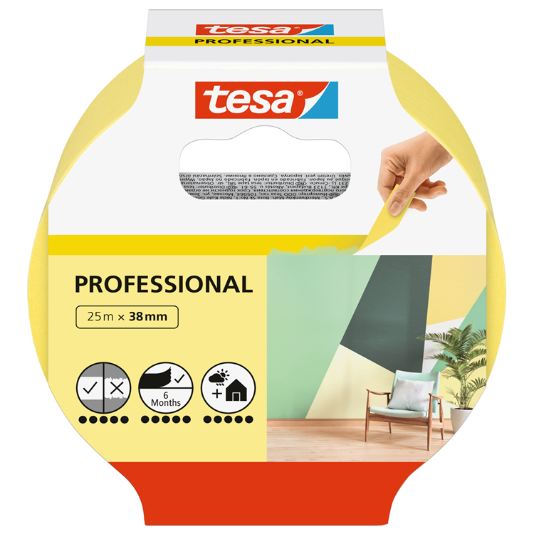 Load image into Gallery viewer, Tesa 1039441 - afplakband ind.25mx38mm | 8 stuks