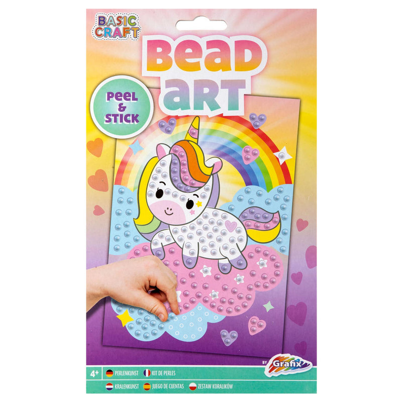 Load image into Gallery viewer, Grafix Knutselset Bead Art Eenhoorn