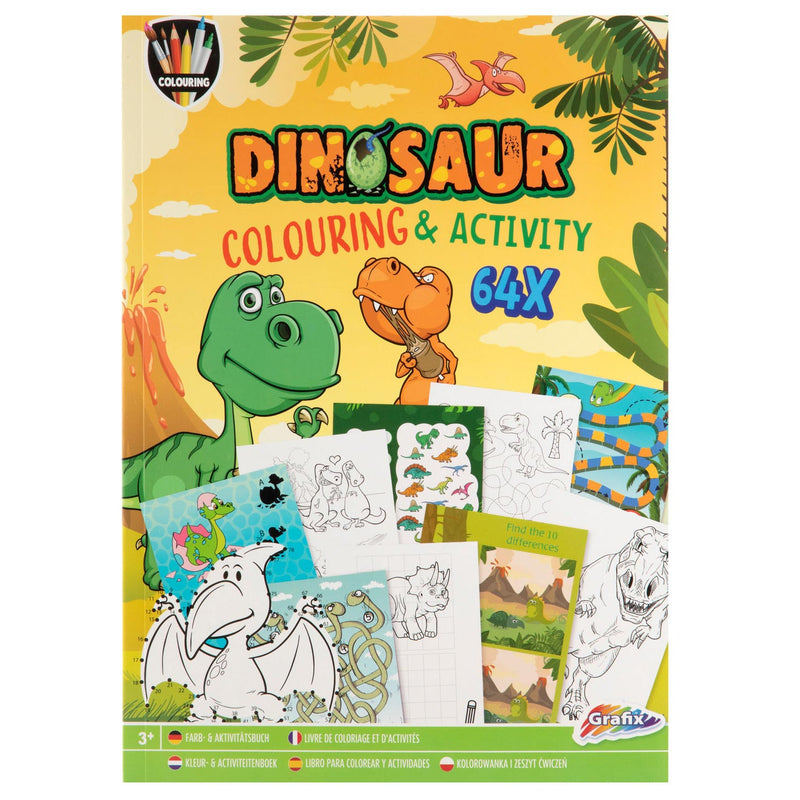 Load image into Gallery viewer, Creative craft group kleur- en activiteitenboek dino, 64pag.