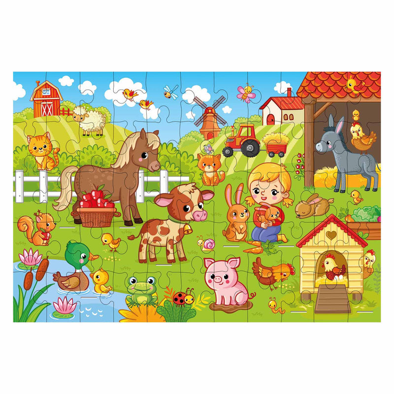 Load image into Gallery viewer, Grafix 3d vloerpuzzel boerderij, 55st.