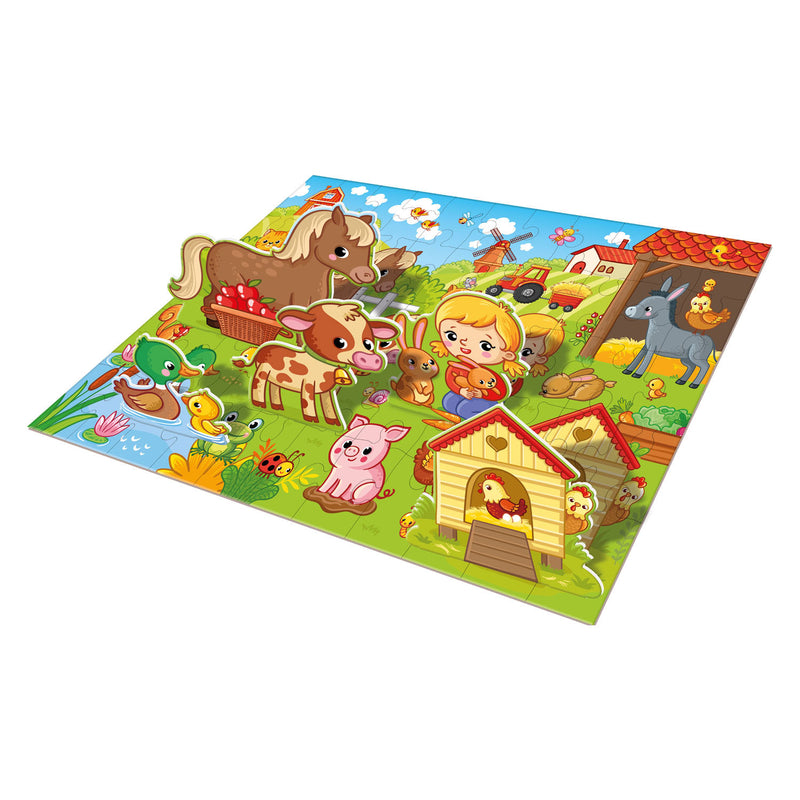 Load image into Gallery viewer, Grafix 3d vloerpuzzel boerderij, 55st.