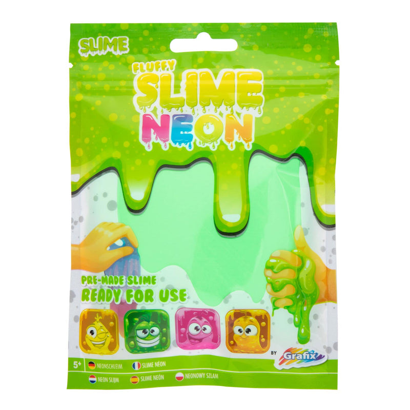 Load image into Gallery viewer, Grafix neon fluffy slijm