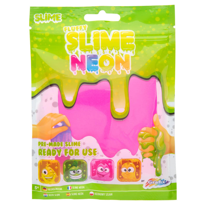 Load image into Gallery viewer, Grafix neon fluffy slijm