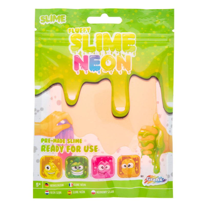 Load image into Gallery viewer, Grafix neon fluffy slijm
