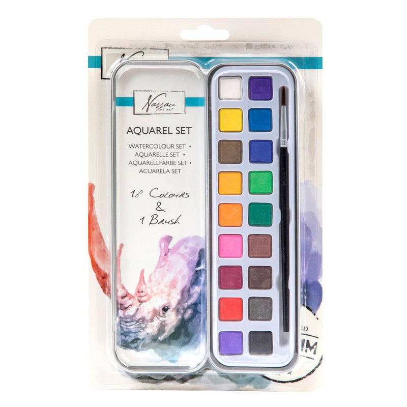 Load image into Gallery viewer, Nassau fine art nassau aquarel verfset, 18 kleuren