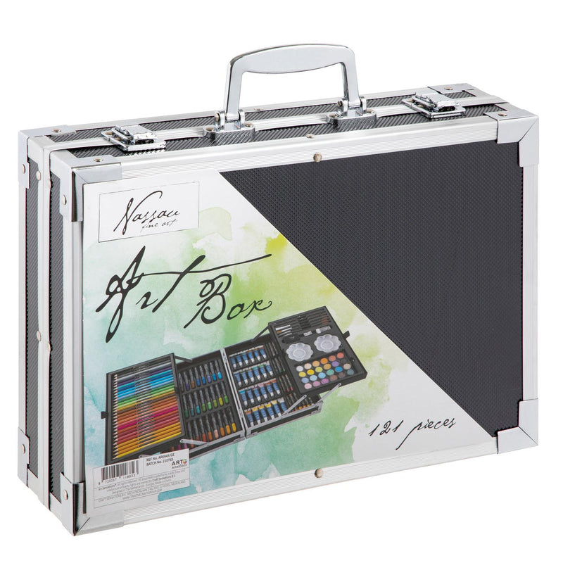 Load image into Gallery viewer, Nassau fine art nassau luxe kunstset creatief in metalen koffer, 121dlg.