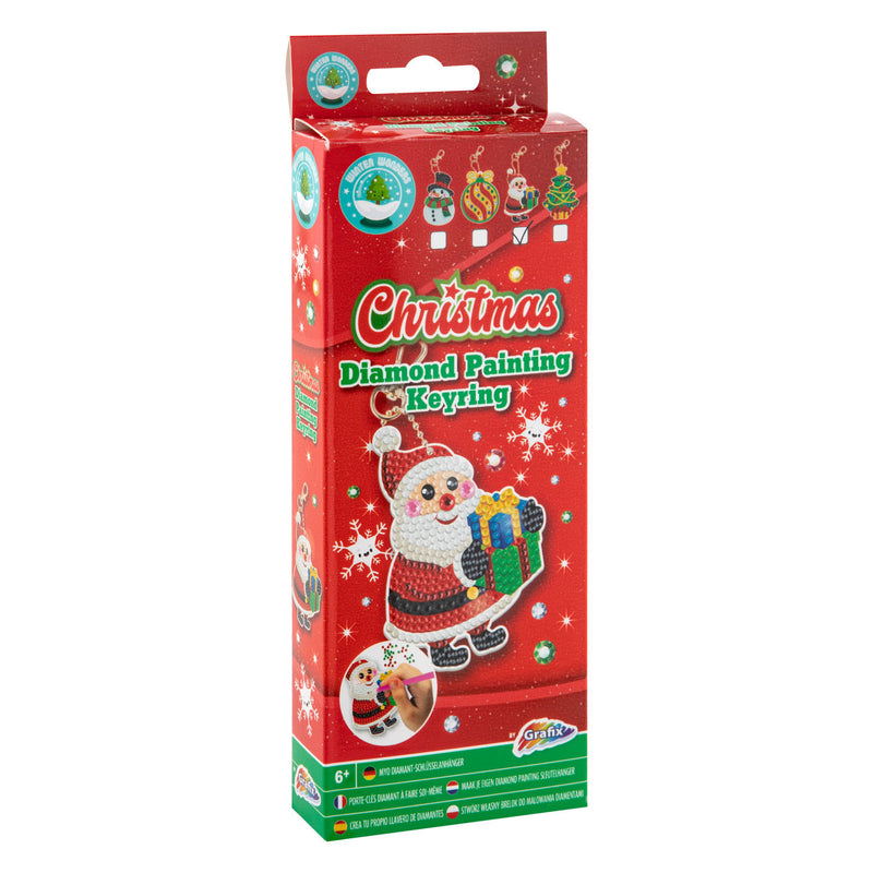 Afbeelding laden in galerijviewer, Grafix maak je eigen diamond painting sleutelhanger kerst