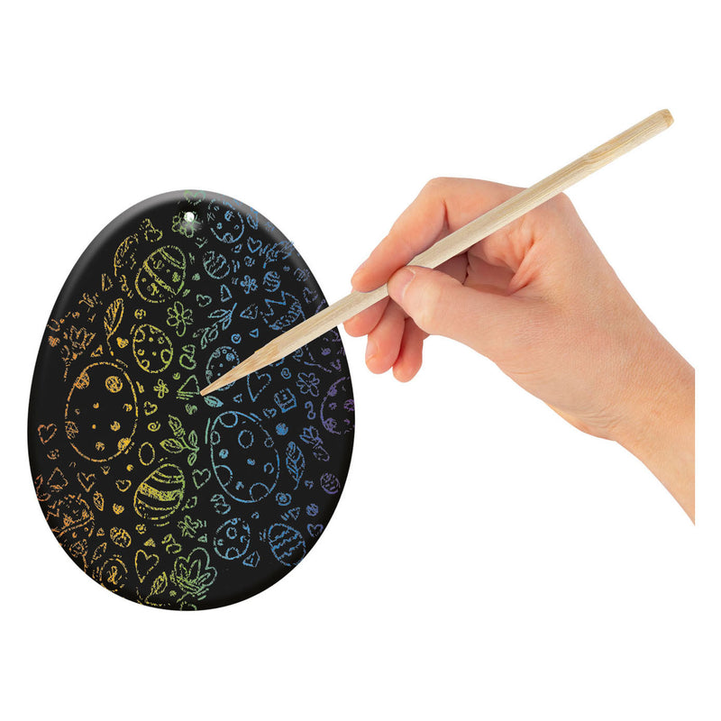 Load image into Gallery viewer, Creative craft group scratch hangers pasen, 9st.