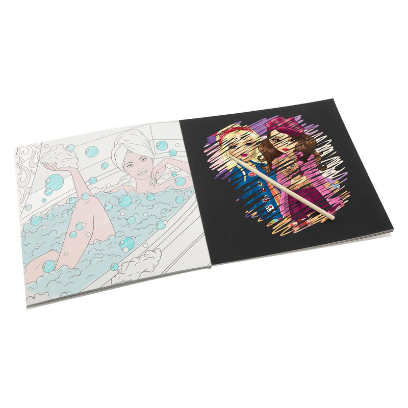 Load image into Gallery viewer, Grafix besties kras en kleurboek 12 blz