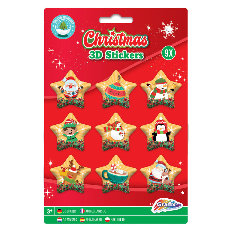 Afbeelding laden in galerijviewer, Grafix 3d stickers kerst