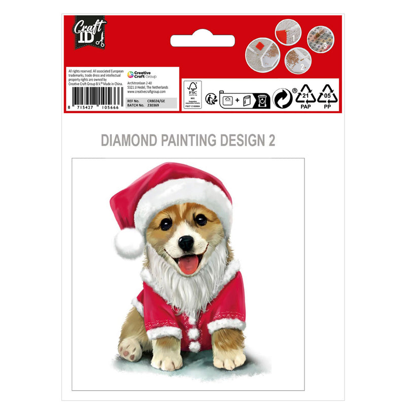 Load image into Gallery viewer, Grafix maak je eigen kerstkaarten diamond painting, 2st.