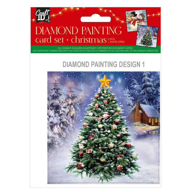 Load image into Gallery viewer, Maak je eigen Kerst Kaarten Diamond Painting, 2st.