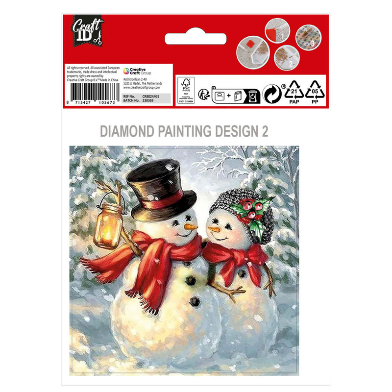 Afbeelding laden in galerijviewer, Grafix maak je eigen kerstkaarten diamond painting, 2st.