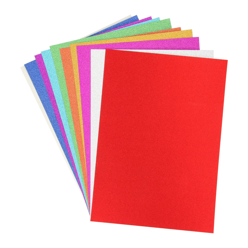 Load image into Gallery viewer, Creative craft group glitterkarton a4, 10 vellen