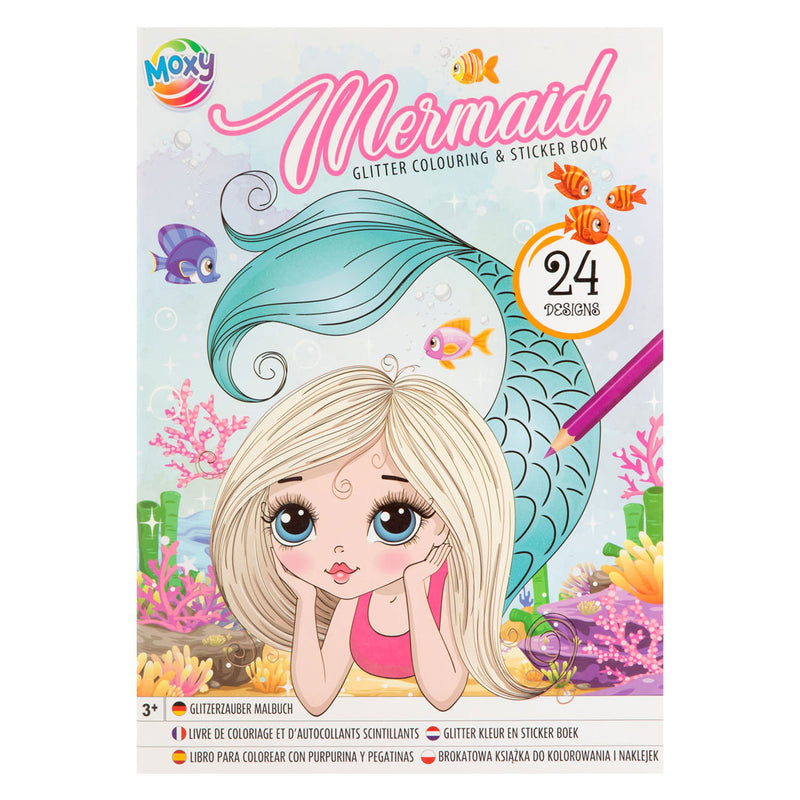 Load image into Gallery viewer, Grafix a4 glitter kleur- en sticker boek