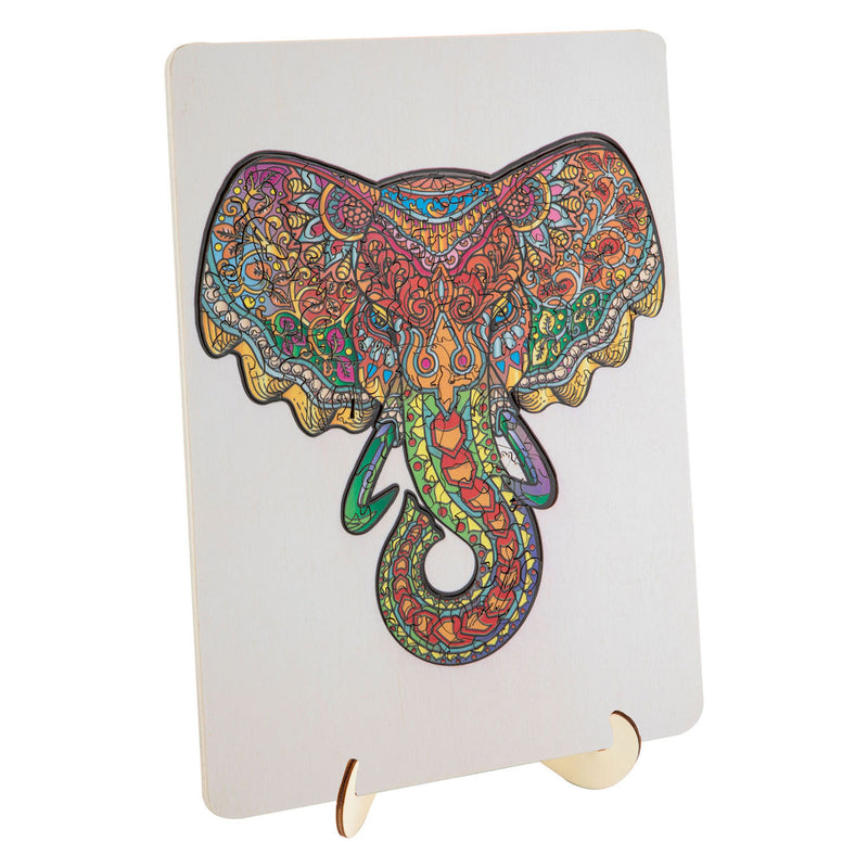 Load image into Gallery viewer, Creative craft group houten legpuzzel olifant, 132st.