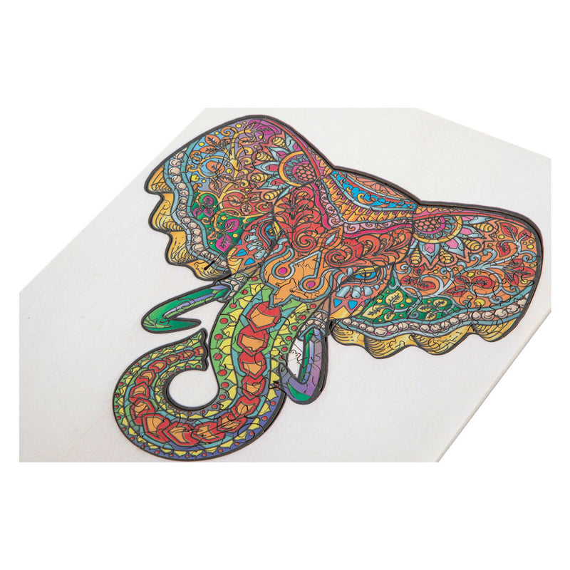 Load image into Gallery viewer, Creative craft group houten legpuzzel olifant, 132st.