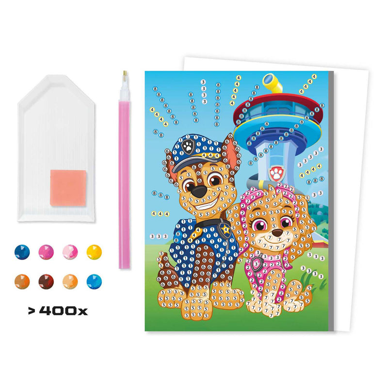 Afbeelding laden in galerijviewer, Moxy paw patrol diamond painting kaart