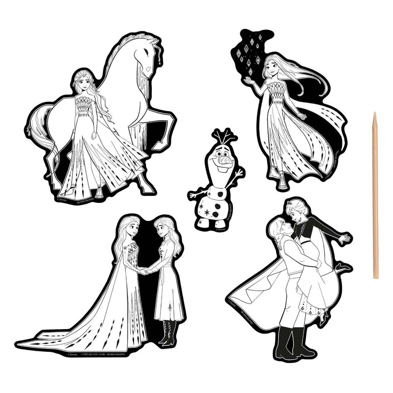Load image into Gallery viewer, Moxy scratch art stickers - frozen, 6dlg.