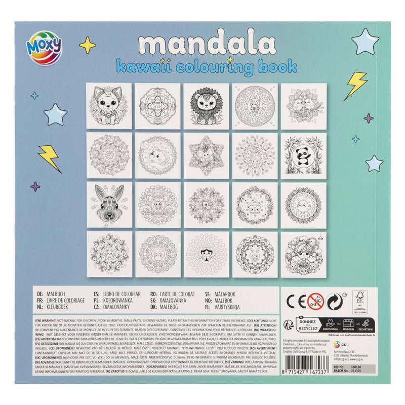 Load image into Gallery viewer, Creative craft group mandala kawaii kleurboek - 20 vellen