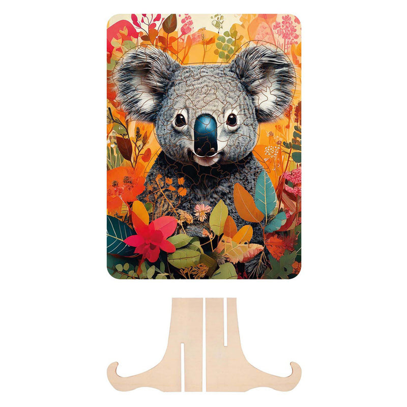 Afbeelding laden in galerijviewer, Moxy houten puzzel koala unieke vormen