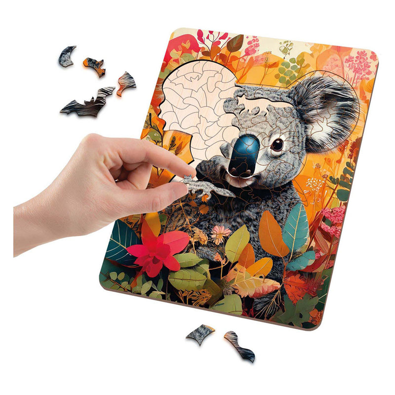 Afbeelding laden in galerijviewer, Moxy houten puzzel koala unieke vormen