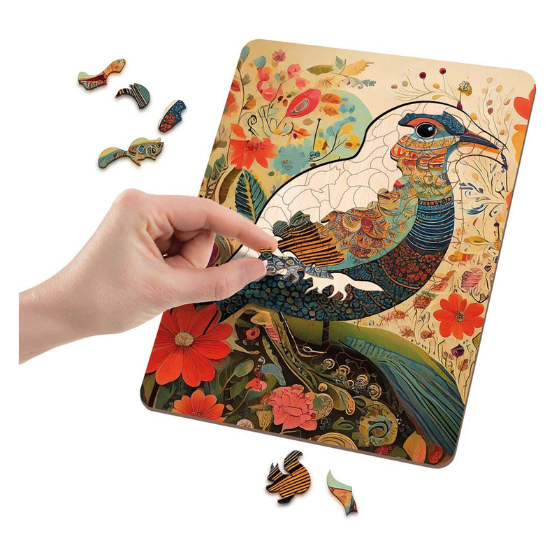 Load image into Gallery viewer, Moxy houten puzzel bird unieke vormen