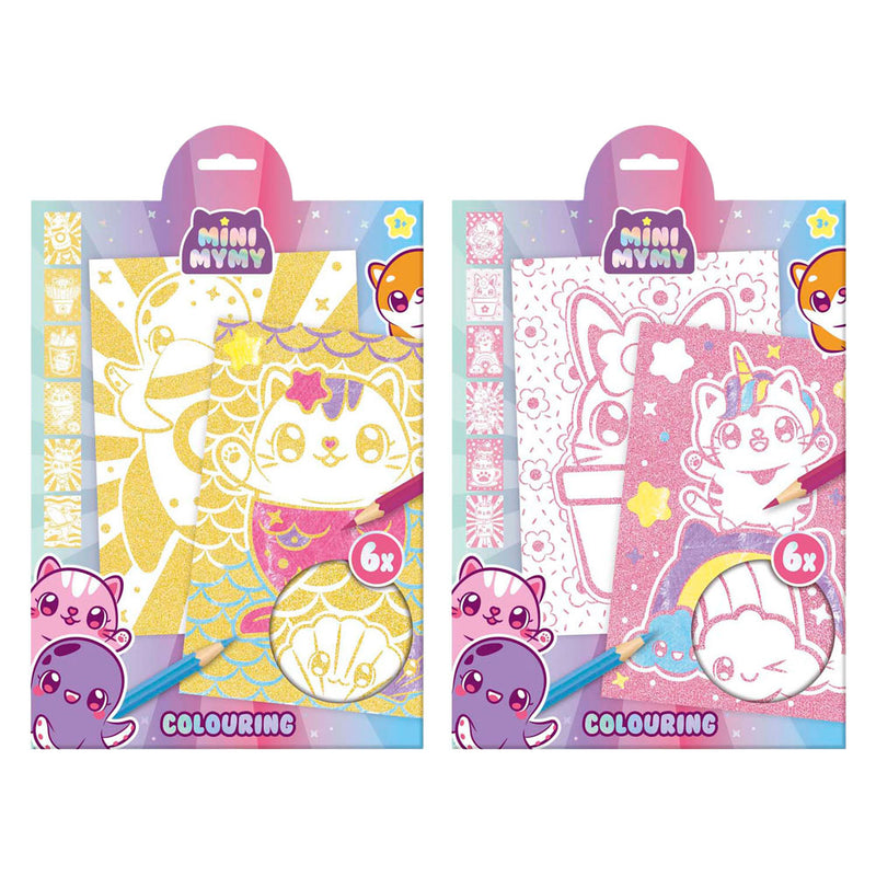 Afbeelding laden in galerijviewer, Creative craft group mini mymy glitter kleurpapier a4