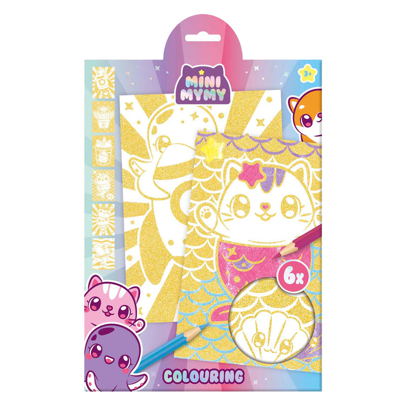 Afbeelding laden in galerijviewer, Creative craft group mini mymy glitter kleurpapier a4