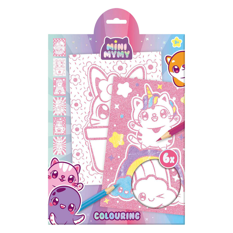 Afbeelding laden in galerijviewer, Creative craft group mini mymy glitter kleurpapier a4