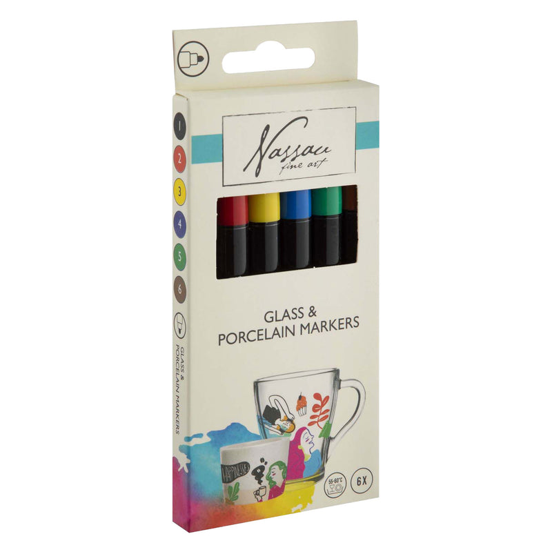 Afbeelding laden in galerijviewer, Creative craft group nassau glas- porseleinmarkers - 6st.