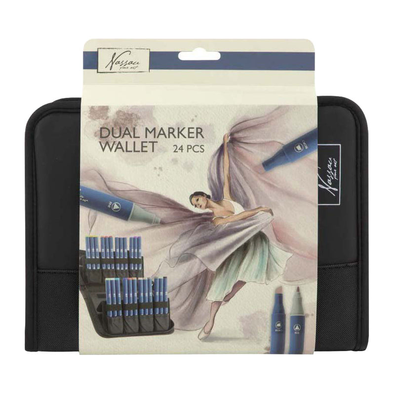Load image into Gallery viewer, Nassau fine art nassau markeretui met 24 ronde dual markers