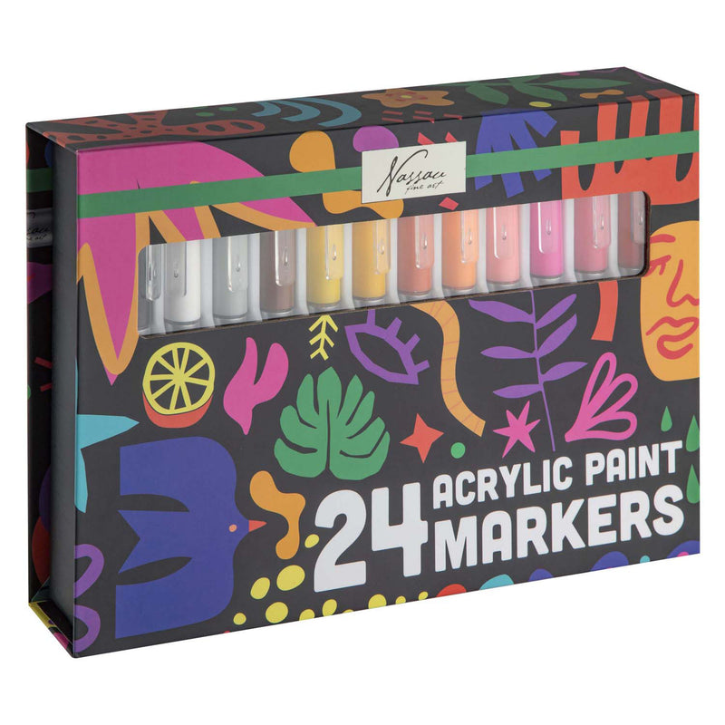 Load image into Gallery viewer, Creative craft group nassau grote acryl verfmarkers - 24st.