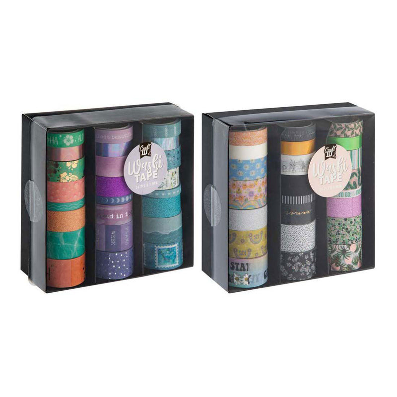 Afbeelding laden in galerijviewer, Creative craft group washi tape 3m - 24st.