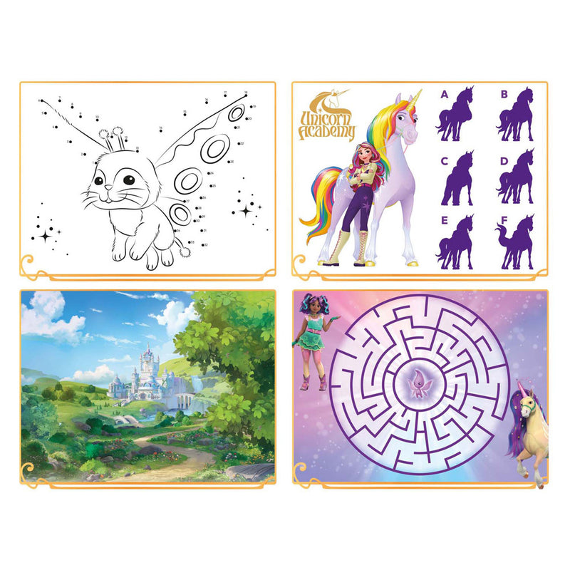 Load image into Gallery viewer, Totum unicorn academy super sticker set xl - 8 vellen incl. luxe metallic en laser stickers 38 x 36 cm | speelgoed meisjes vanaf 3 jaar
